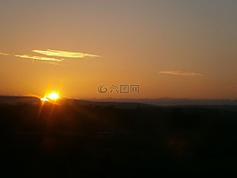 日落,光明,美麗