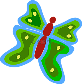 蝴蝶,設(shè)計(jì),綠色