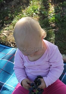 孩子,秋,女兒