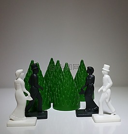 游戲人物,背景,黑白色