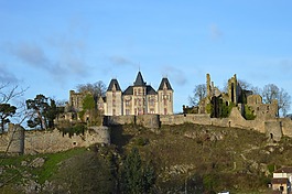城堡,bressuire,城墻