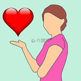 愛,女子,女性