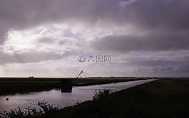 神職人員,捕魚,河