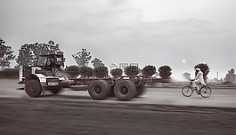 卡車,自行車,競賽