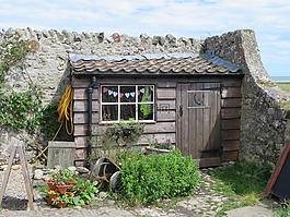 棚,小屋,花園