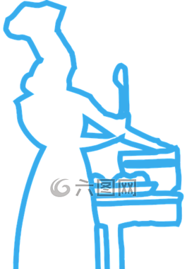 廚師,女子,烹飪