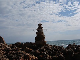 海灘,藝術(shù)品,海