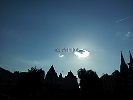 科隆,云計算,天空