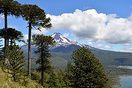 conguillío 國(guó)家公園,火山,天空