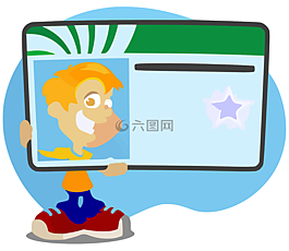 孩子,卡,身份