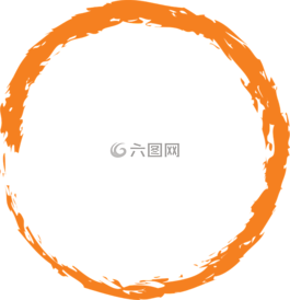 橙色,圓,環路