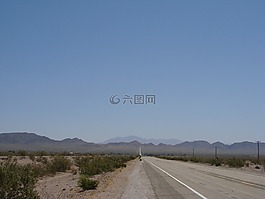 街,沙漠,路线66