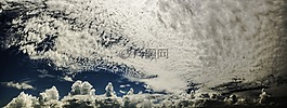 云,天空,地平線