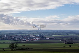核发电厂,景观,gundremmingen