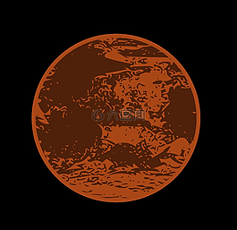 火星,行星,插圖
