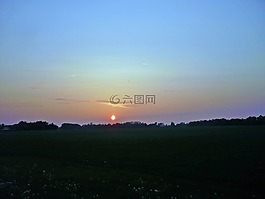 日落,太陽,光