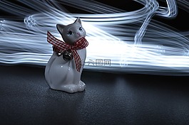 猫,光,绘画