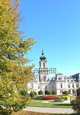 城堡,keszthely,秋季