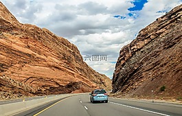 猶他州,山,路