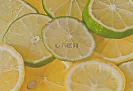柠檬,水果,石灰