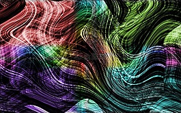 抽象,顏色,波
