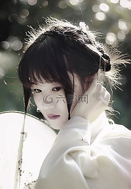 中國,古風,少女