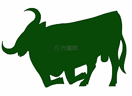 公牛,綠色,牛