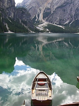 水,鏡子,湖