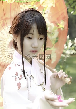 中國,古風,少女