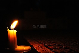 蠟燭,光,火
