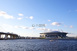 体育场,zenit竞技场,桥