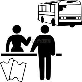 總線,乘客,等待