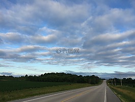 天空,路,景觀