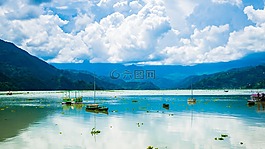 湖,費(fèi)瓦湖,尼泊爾