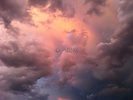 云,天空,紅色