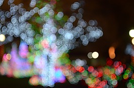 散景,圣誕燈,模糊的想法