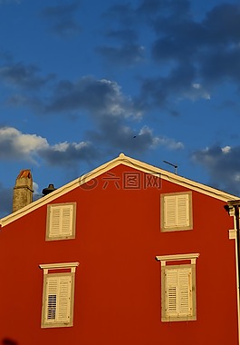 红房子,lošinj的,克罗地亚