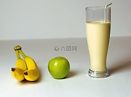 香蕉,蘋果,冰沙