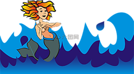 美人魚,女神,魚尾
