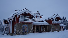 拉普蘭,房子,雪