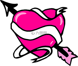 愛,箭頭,浪漫