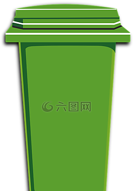 綠色,垃圾,bin
