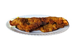 吃,食品,炸肉排