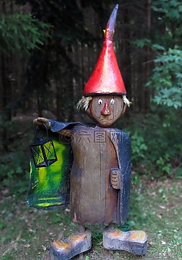 木材的小男人,holzfigur,童話故事