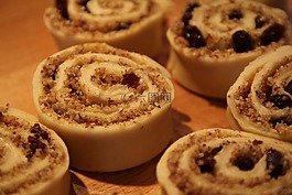 面團,烤,粒子