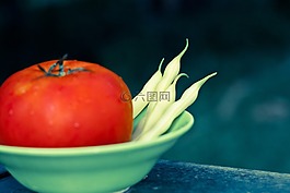 花园蔬菜,豆类,蕃茄