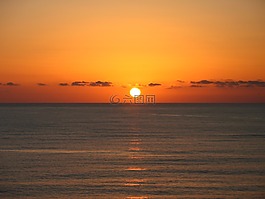 西西里日落,太陽(yáng),海
