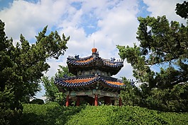 春天,涼亭,亭子