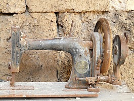 縫紉機(jī),老,生銹