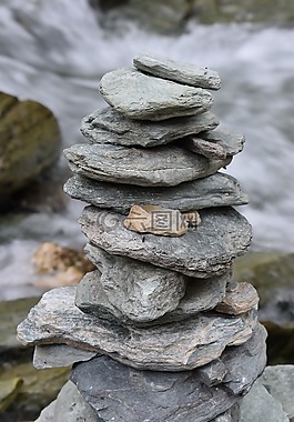 山,石,冥想